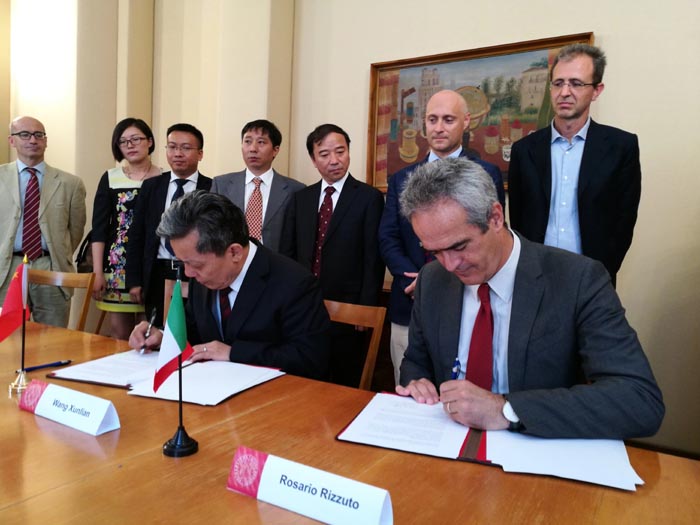 Immagine dell'incontro sull'accordo Padova - Cina
