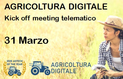 Agricoltura digitale: immagine pubblicitaria del kick off meeting