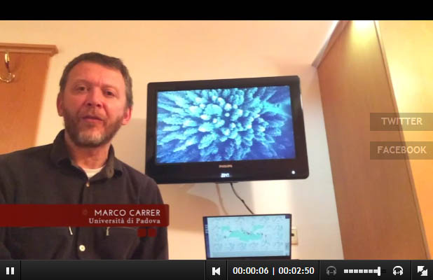 Marco Carrer intervistato dalla RAI Radiotelevisione Italiana