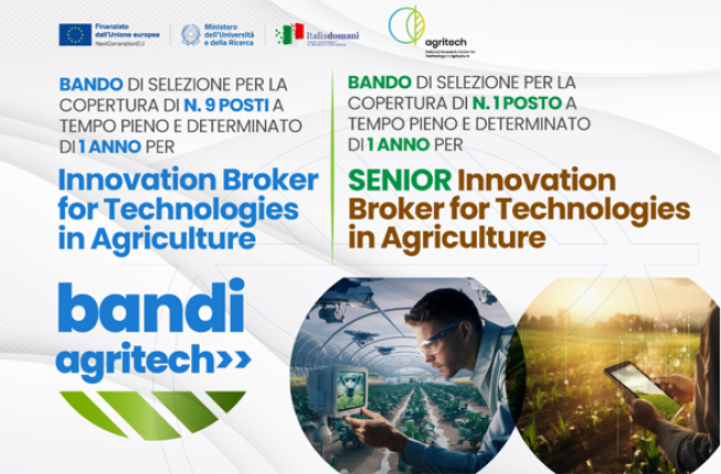 Collegamento a Agritech cerca professionisti dell’innovazione in agricoltura: diventa un Innovation Broker!